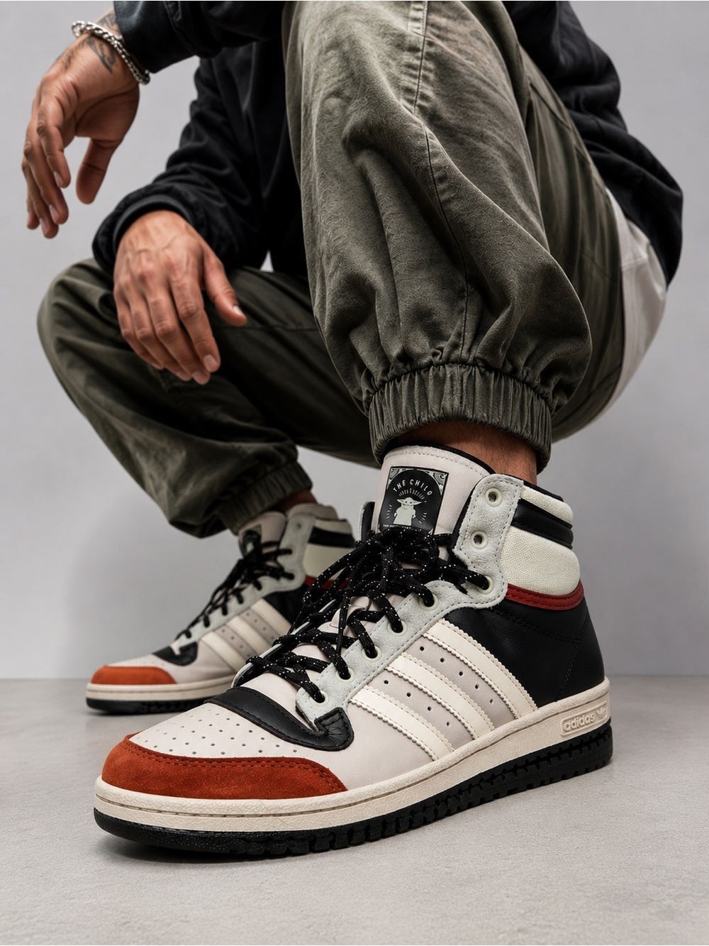Adidas Star Wars Grogu The Child Top Ten Hi Men 5 Women 6.5